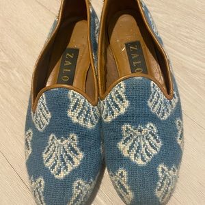 Blue Seashell Zalo Loafers Women’s Size 6.5
